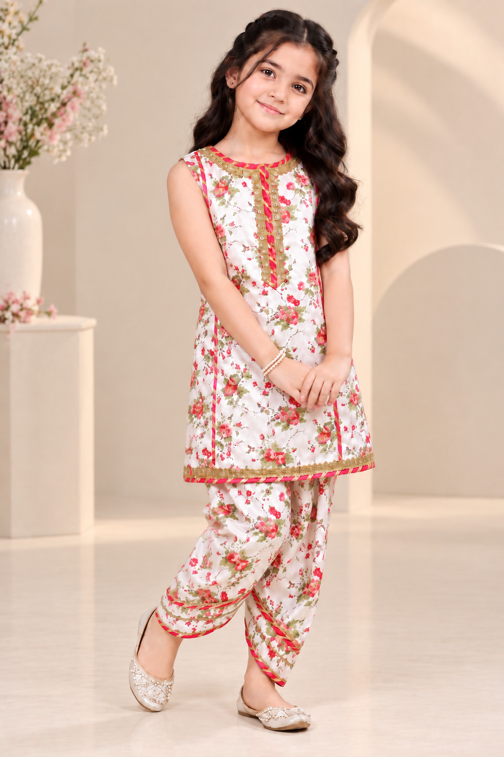 SWISS LAWN FARSHI SHALWAR SET