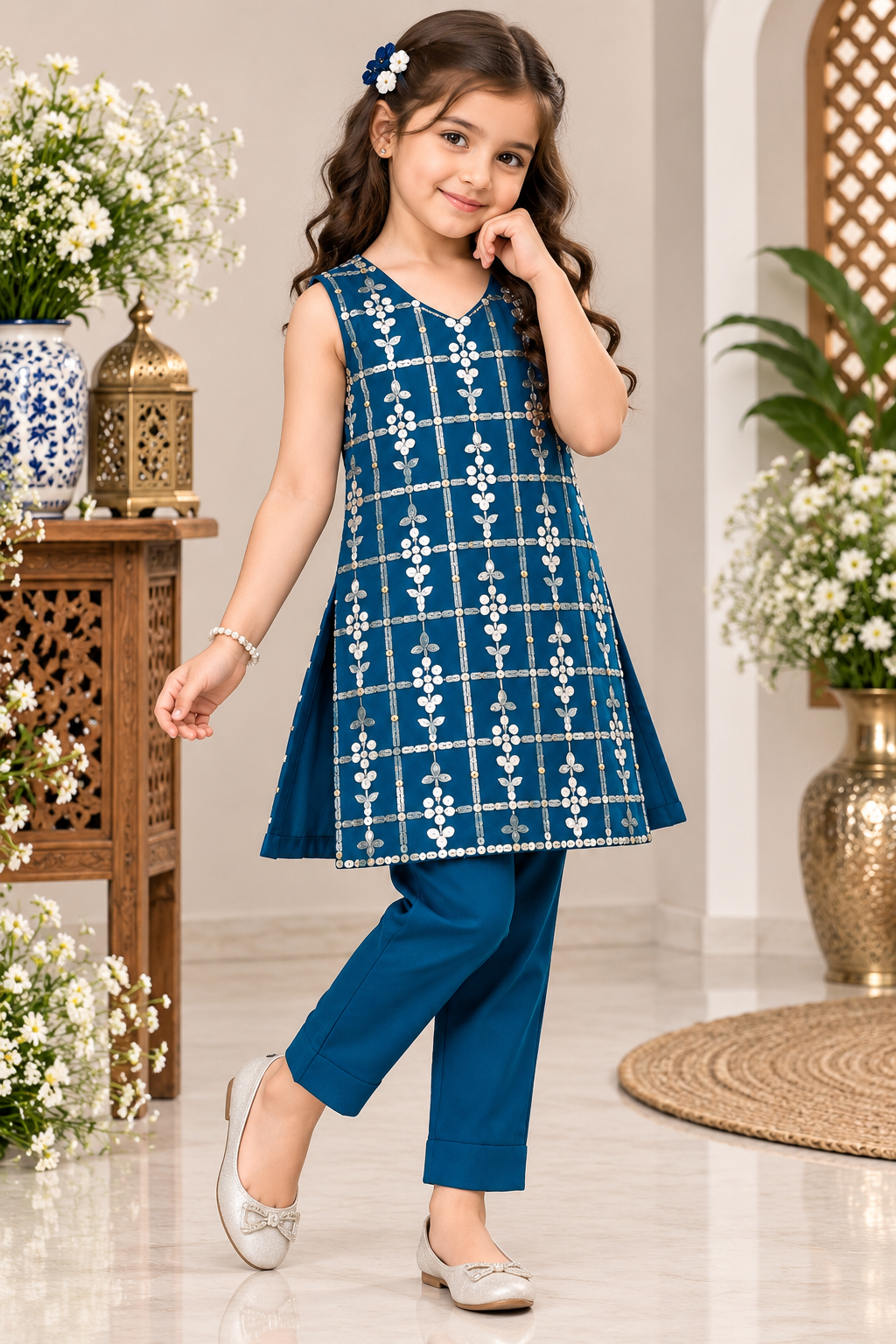 KASAB NET STRAIGHT SHIRT