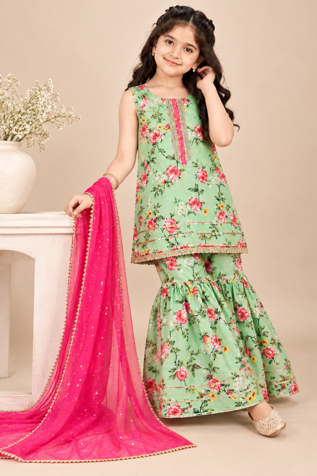 SWISS LAWN GHARARA