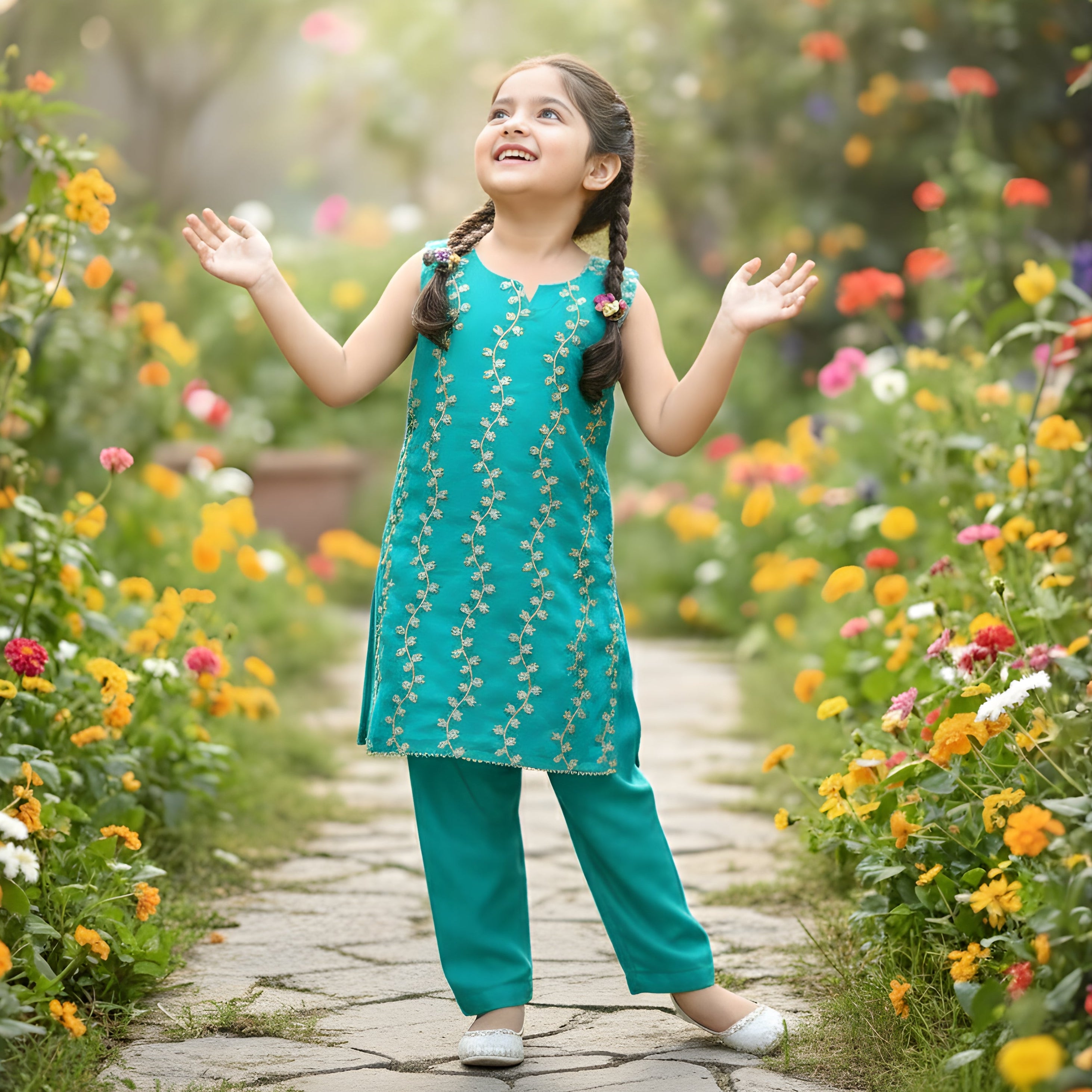 SHAFOON EMBROIDERY 3 PICE