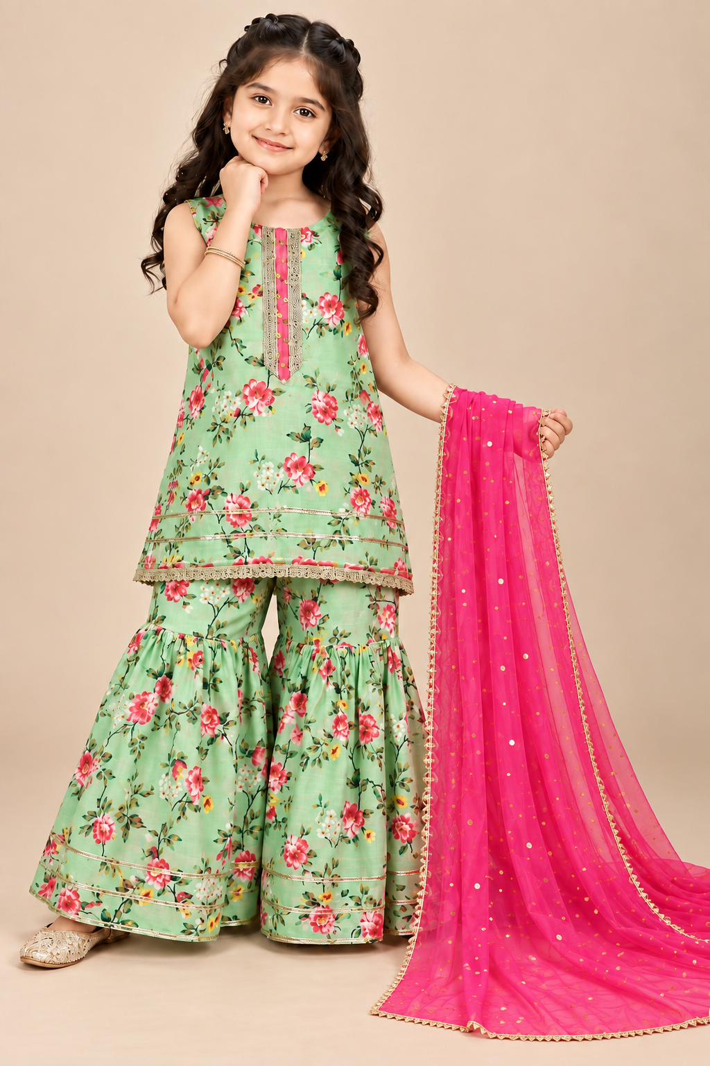 SWISS LAWN GHARARA
