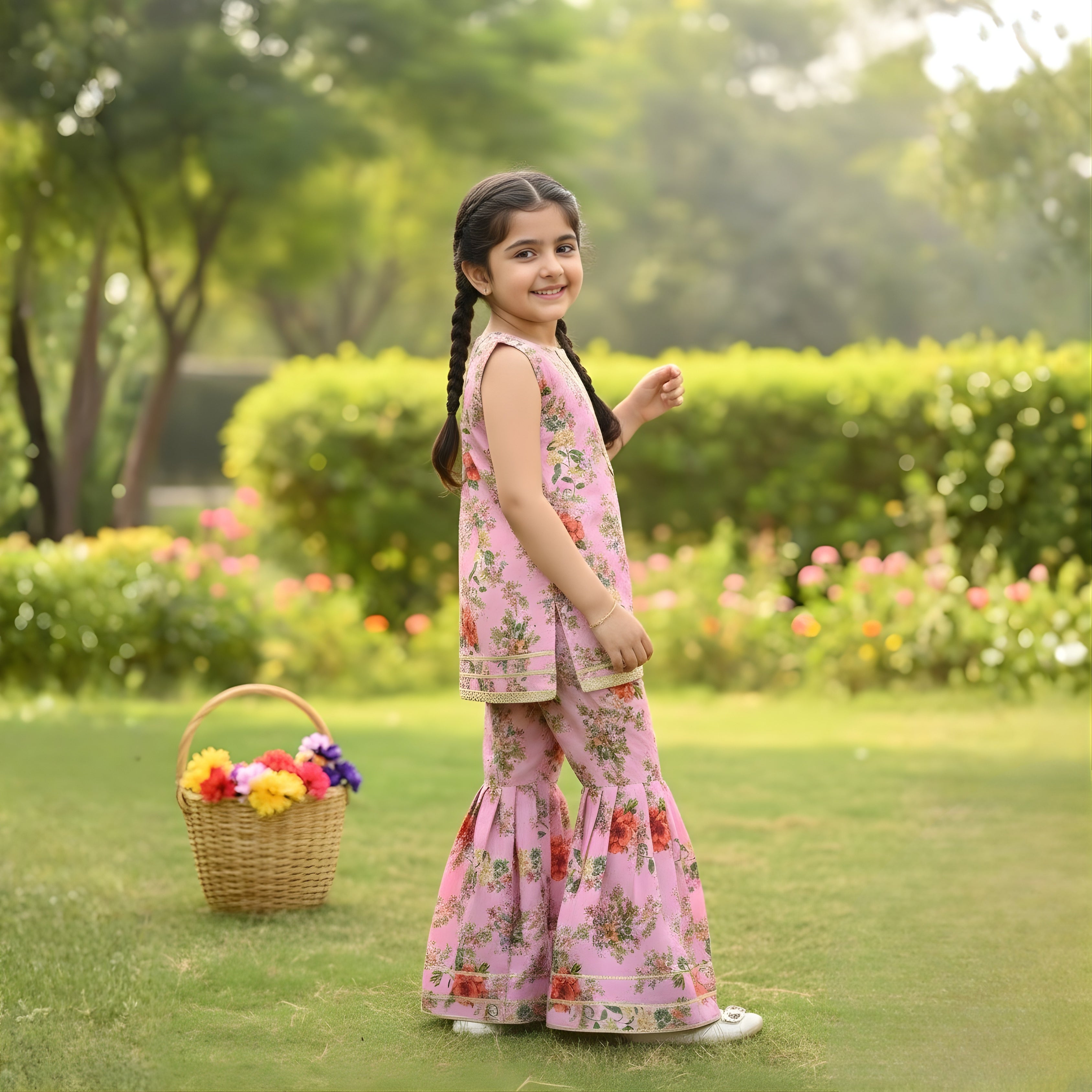 SWISS LAWN GHARARA