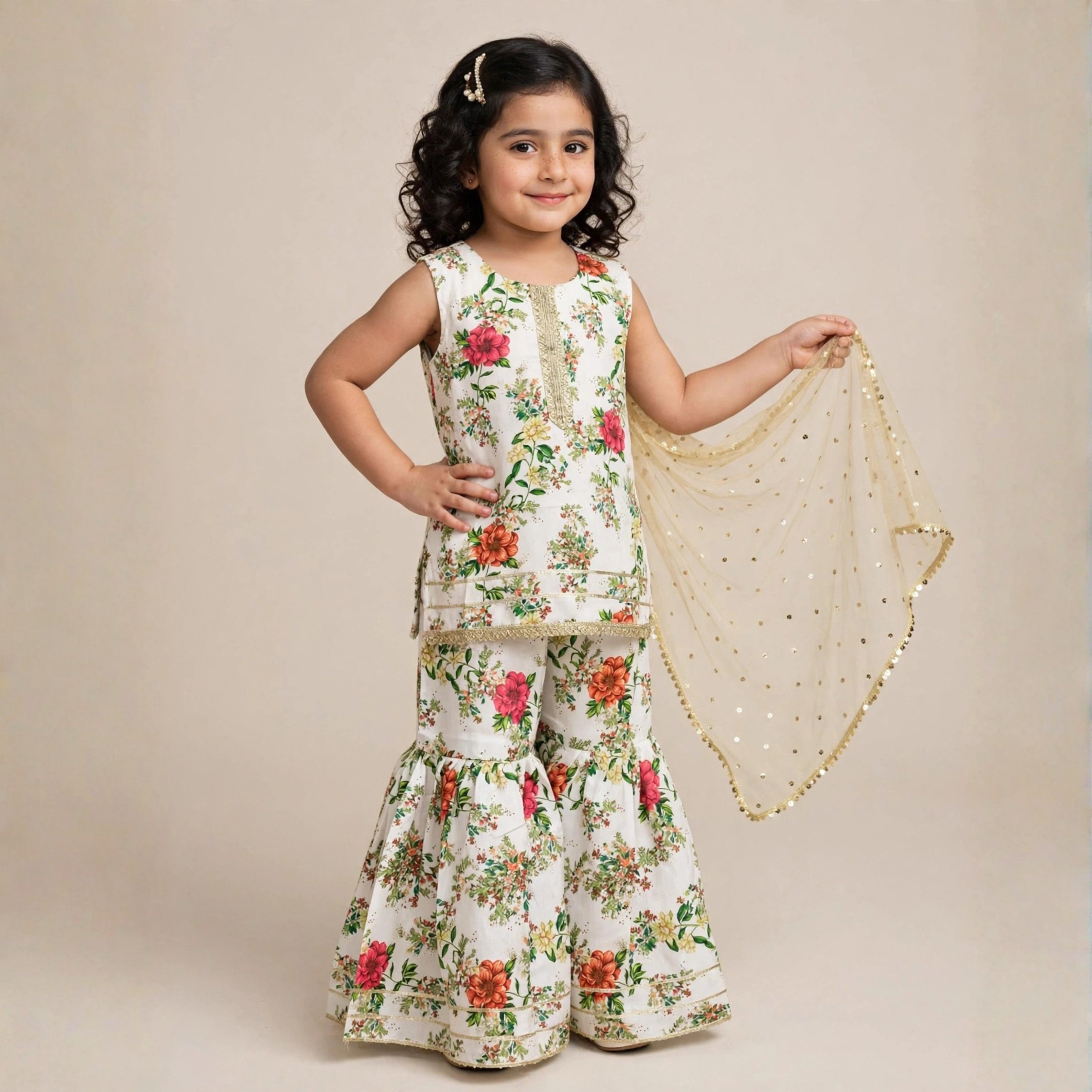 SWISS LAWN GHARARA
