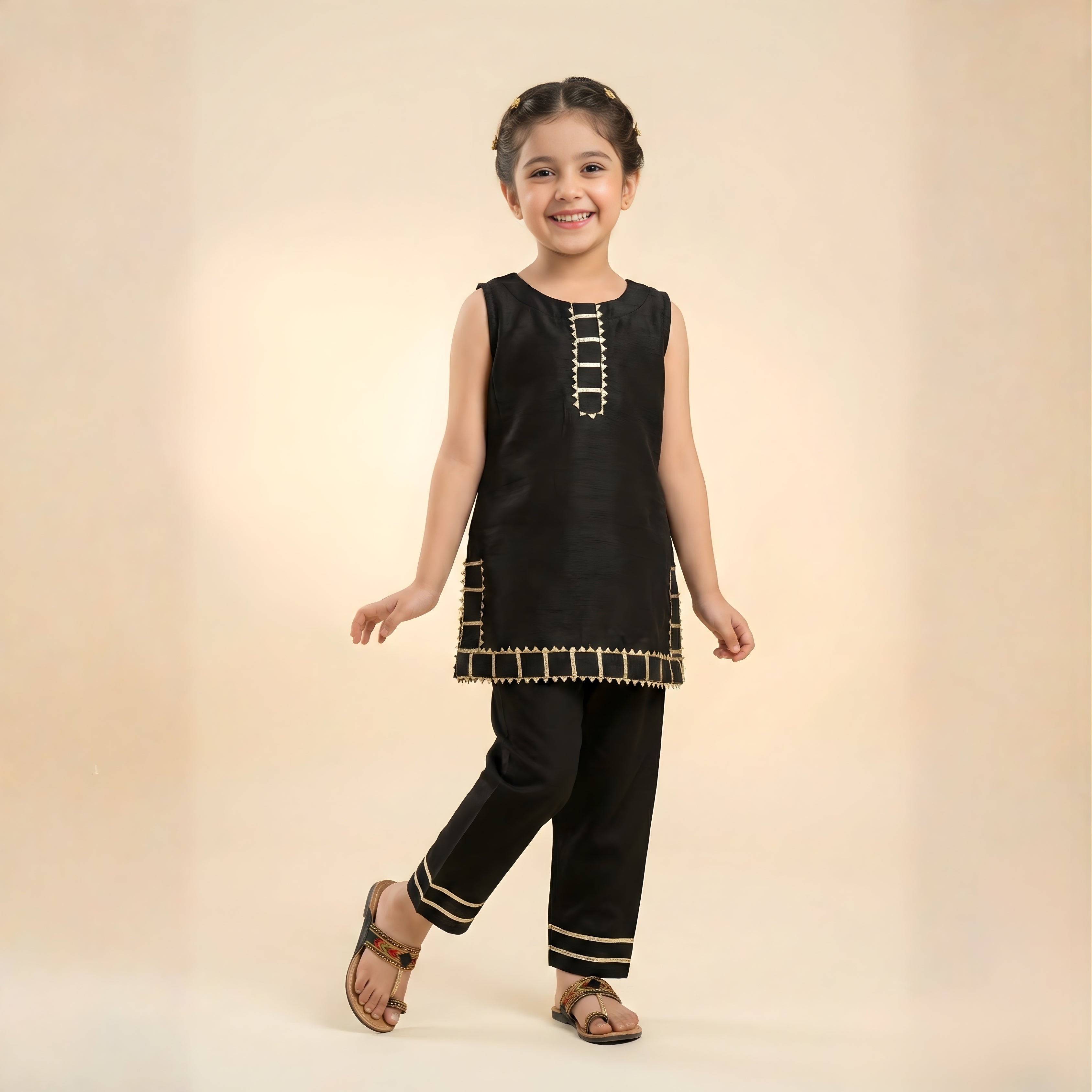 COTTON SILK KURTI PAJAMA