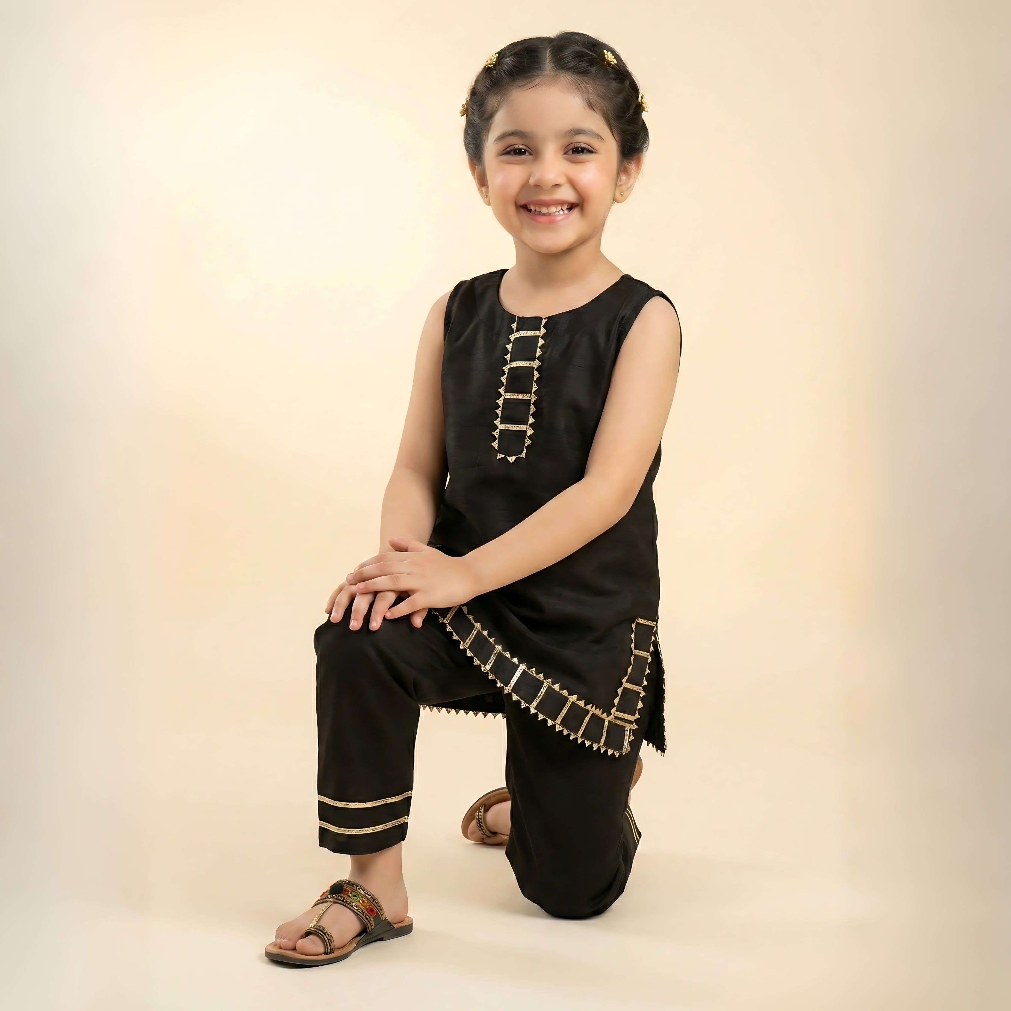 COTTON SILK KURTI PAJAMA