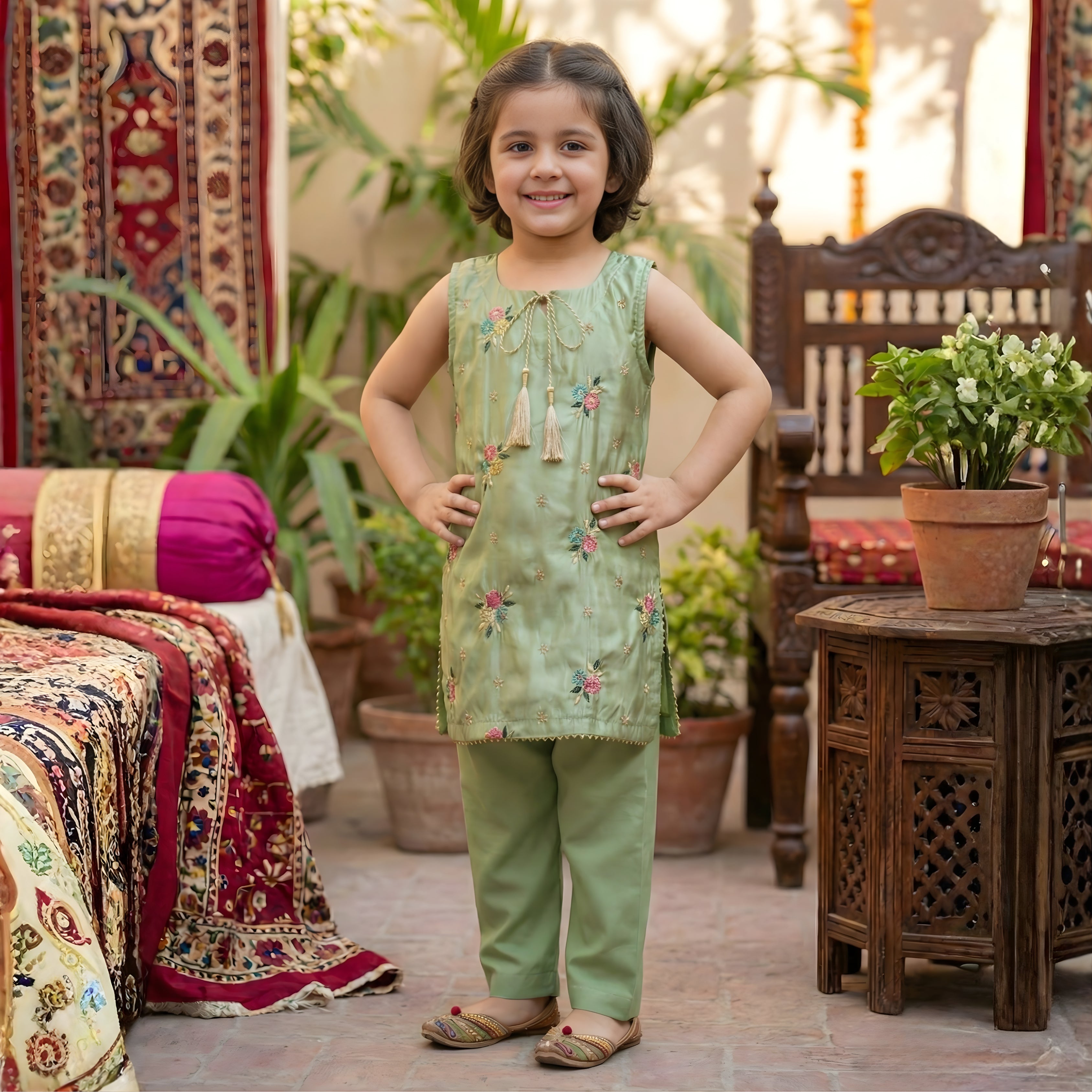 FLOWER BOTI STRAIGHT SHIRT