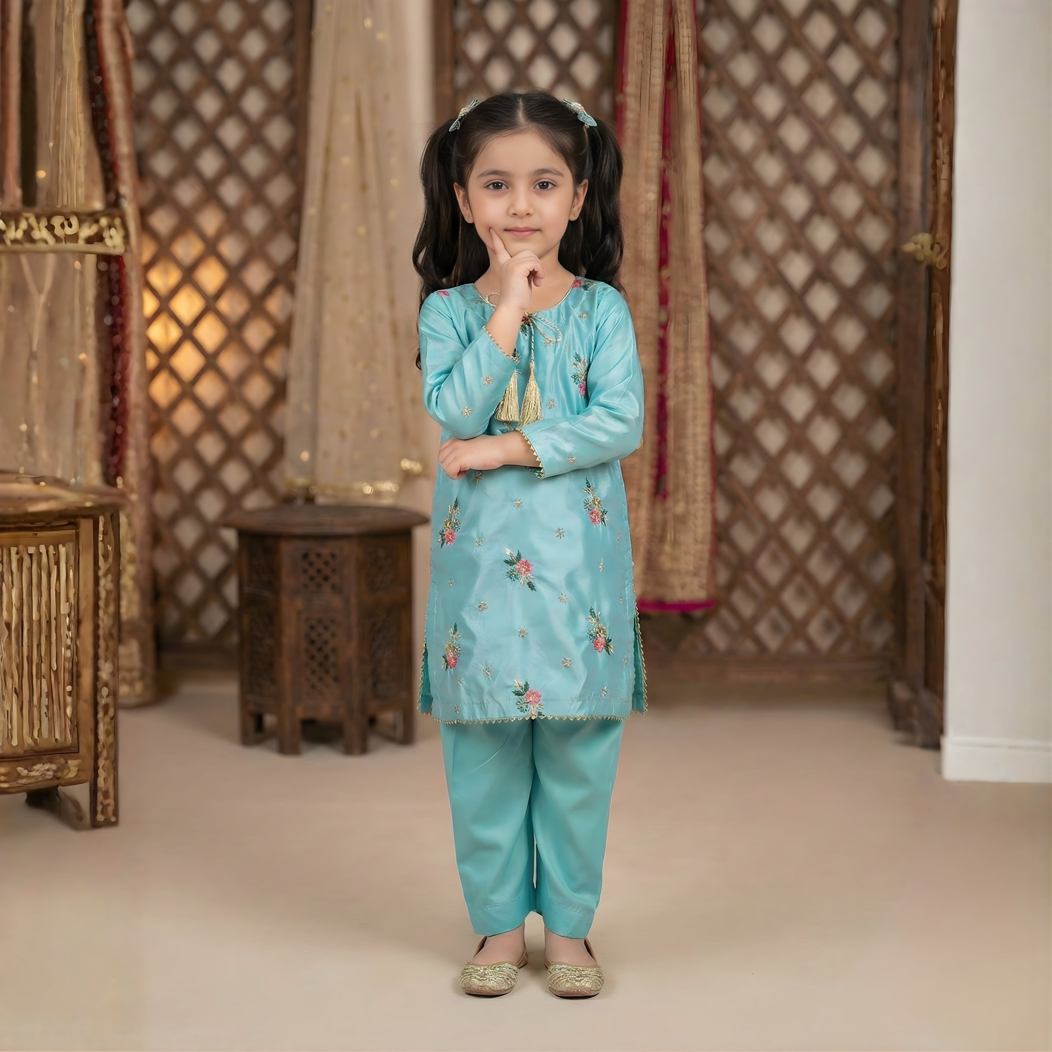 FLOWER BOTI STRAIGHT SHIRT