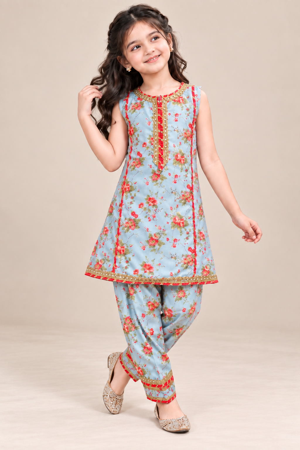 SWISS LAWN FARSHI SHALWAR SET