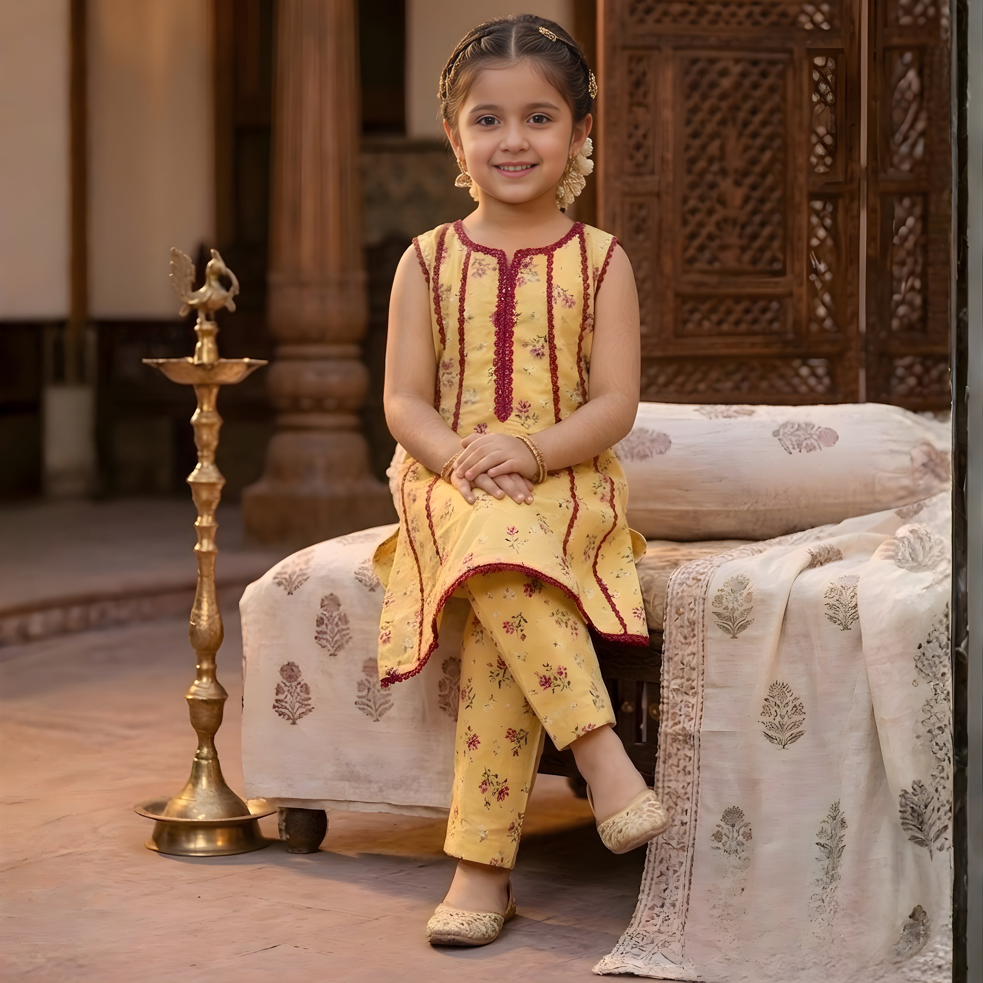 LAWN FROCK SET