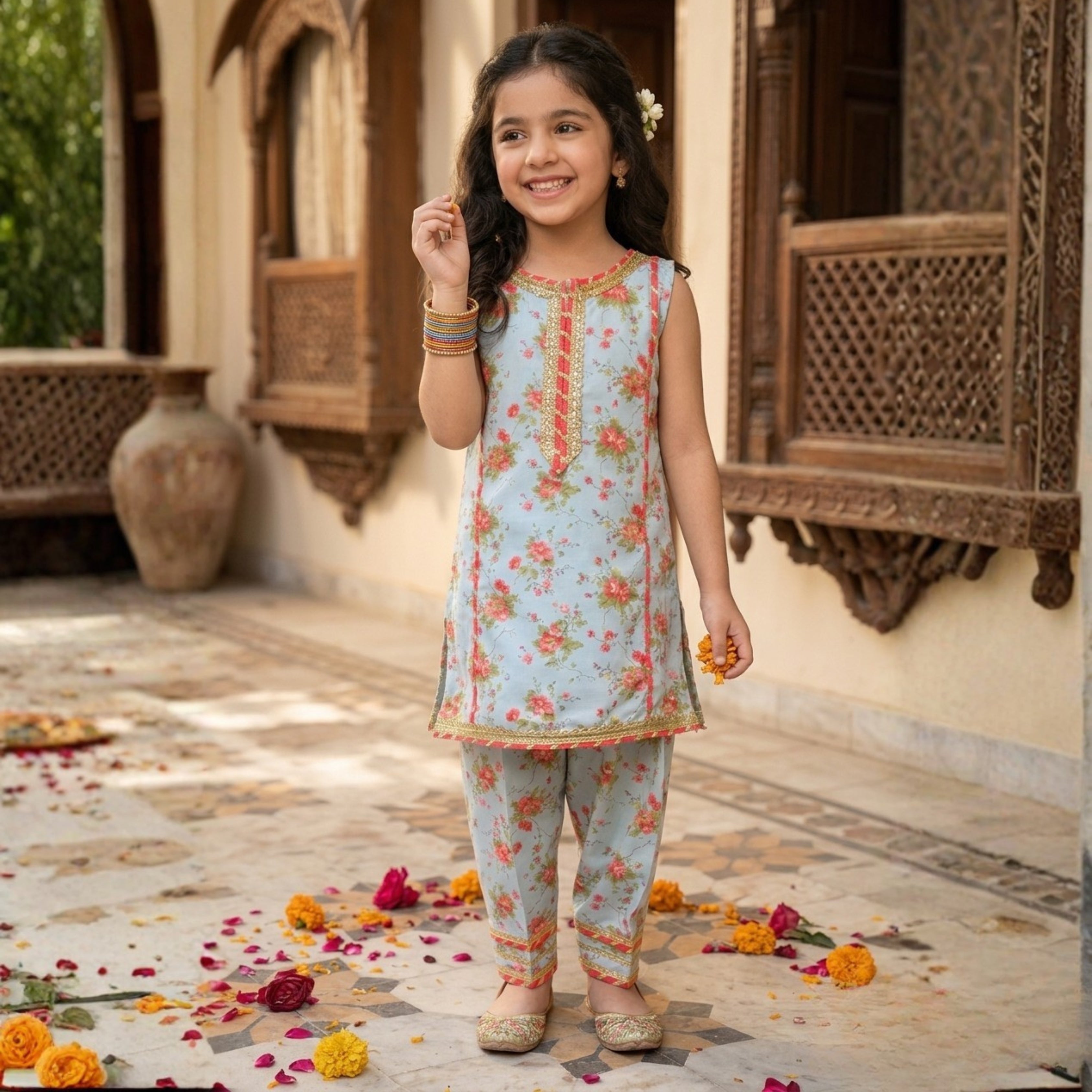 SWISS LAWN FARSHI SHALWAR SET