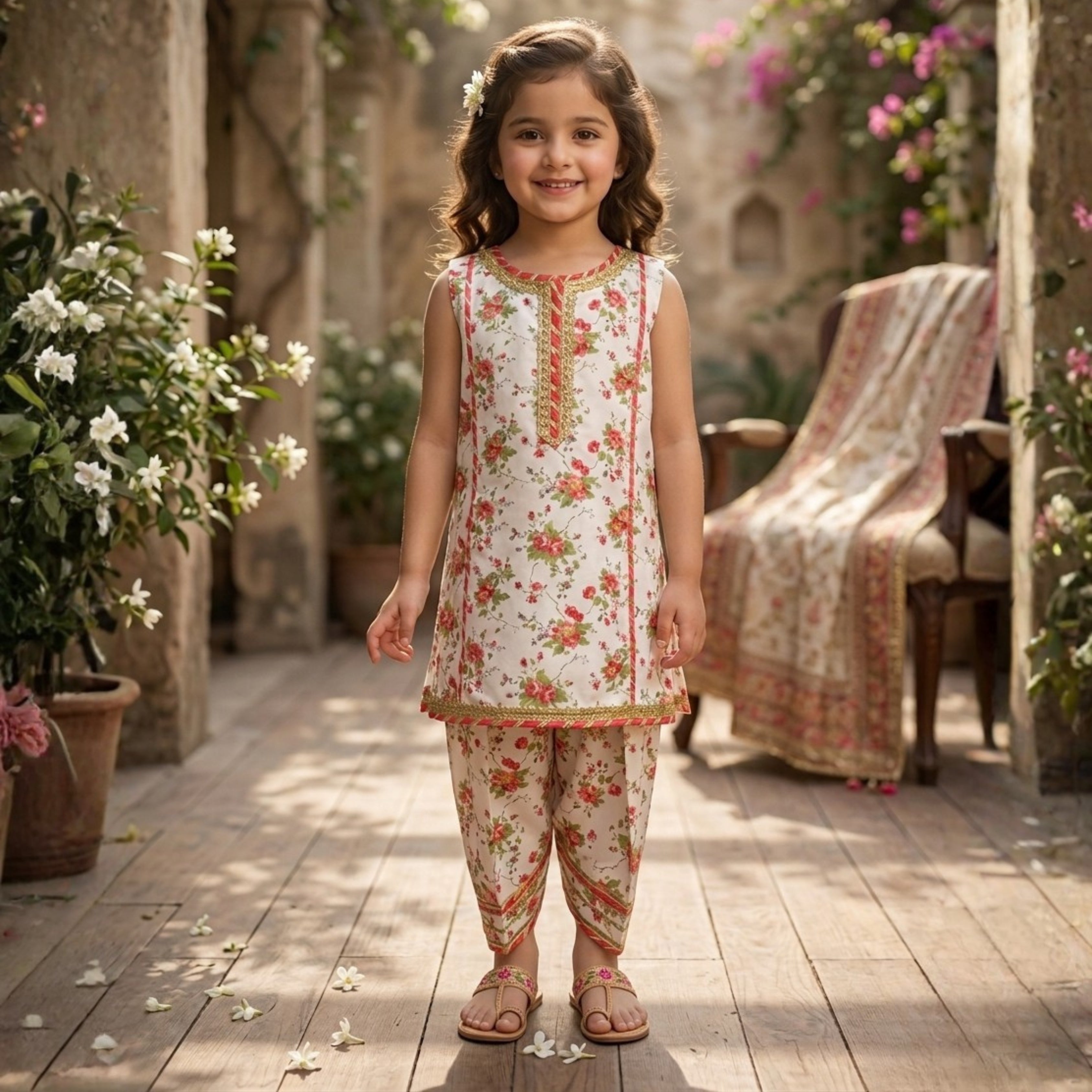 SWISS LAWN FARSHI SHALWAR SET