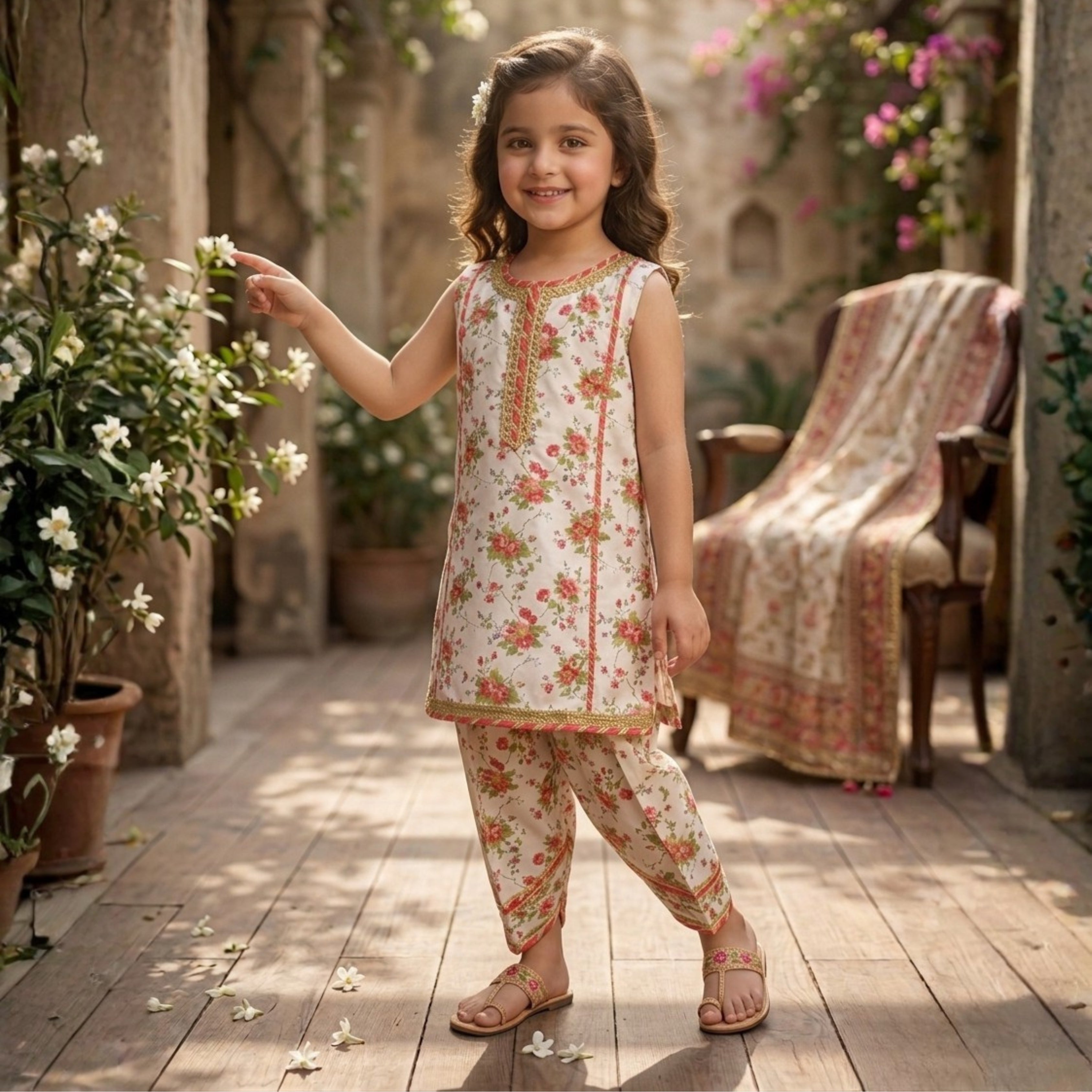 SWISS LAWN FARSHI SHALWAR SET