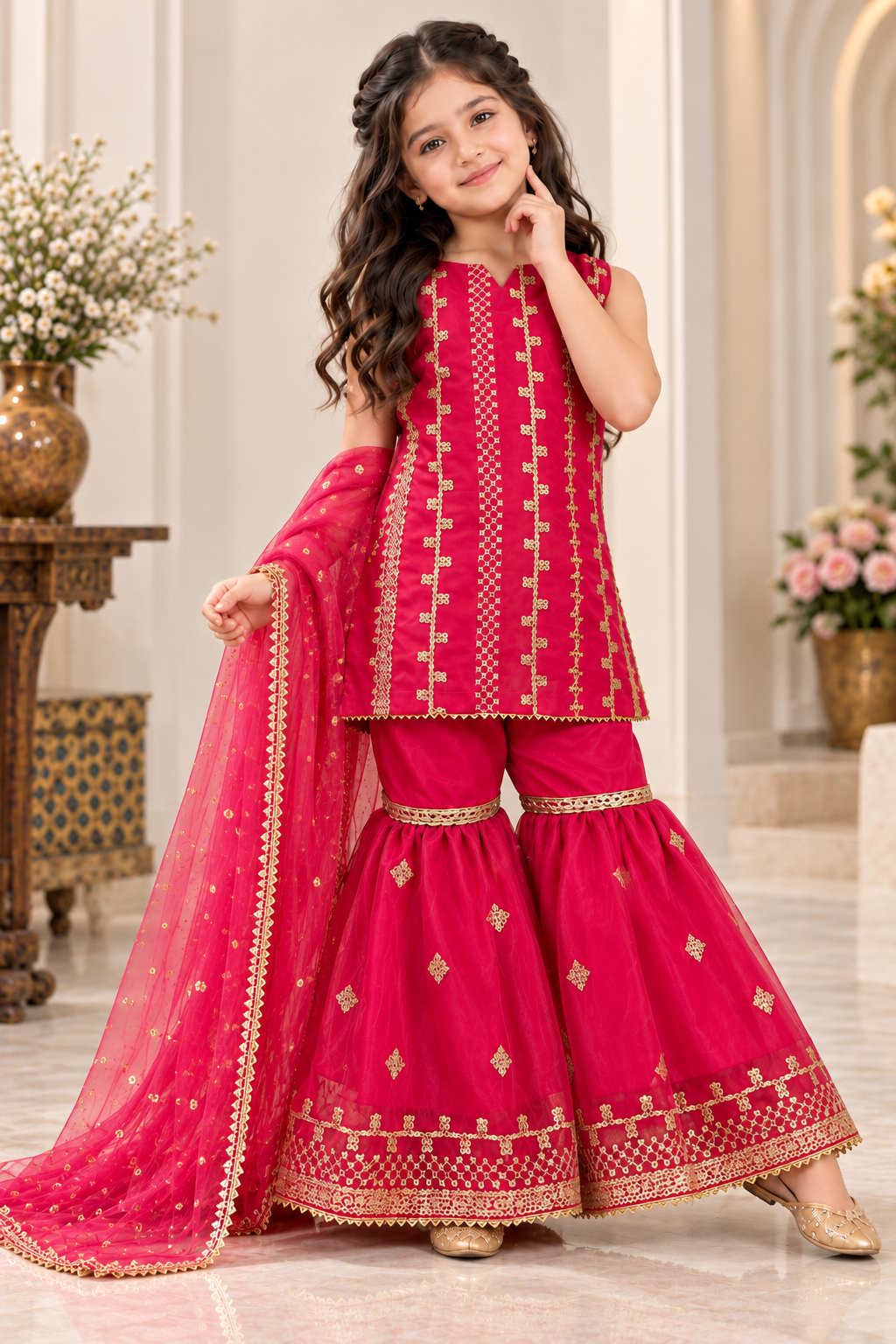 ORGANZA GHARARA SET