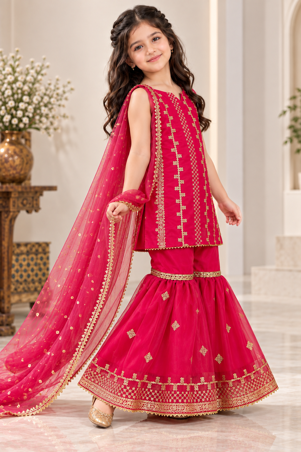 ORGANZA GHARARA SET