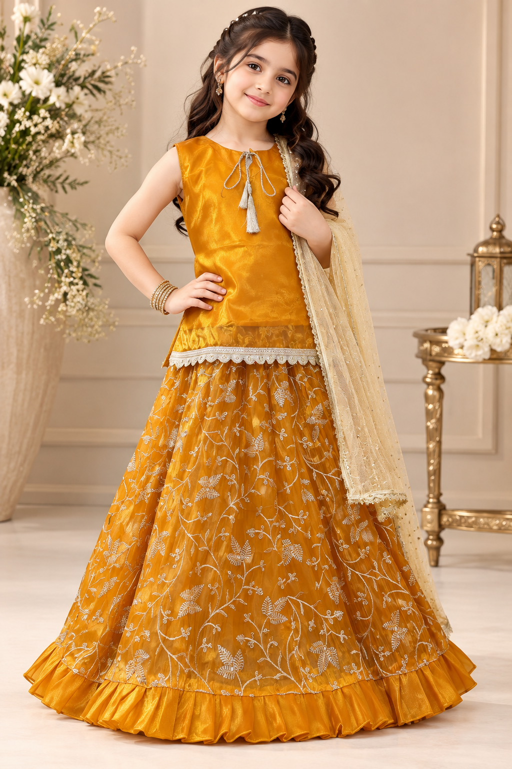 LAVA SILK LEHENGA CHOLI SET