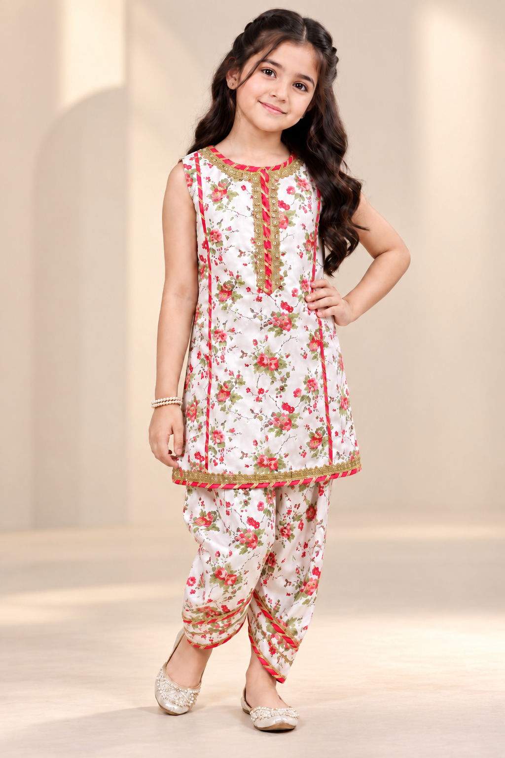SWISS LAWN FARSHI SHALWAR SET