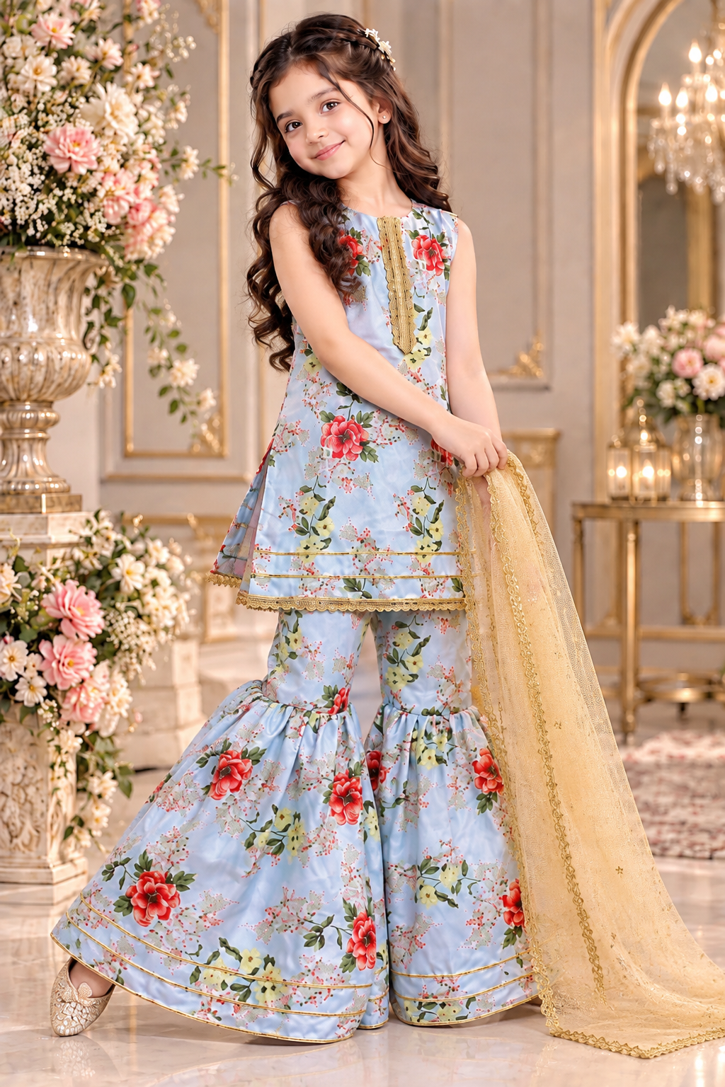 SWISS LAWN GHARARA