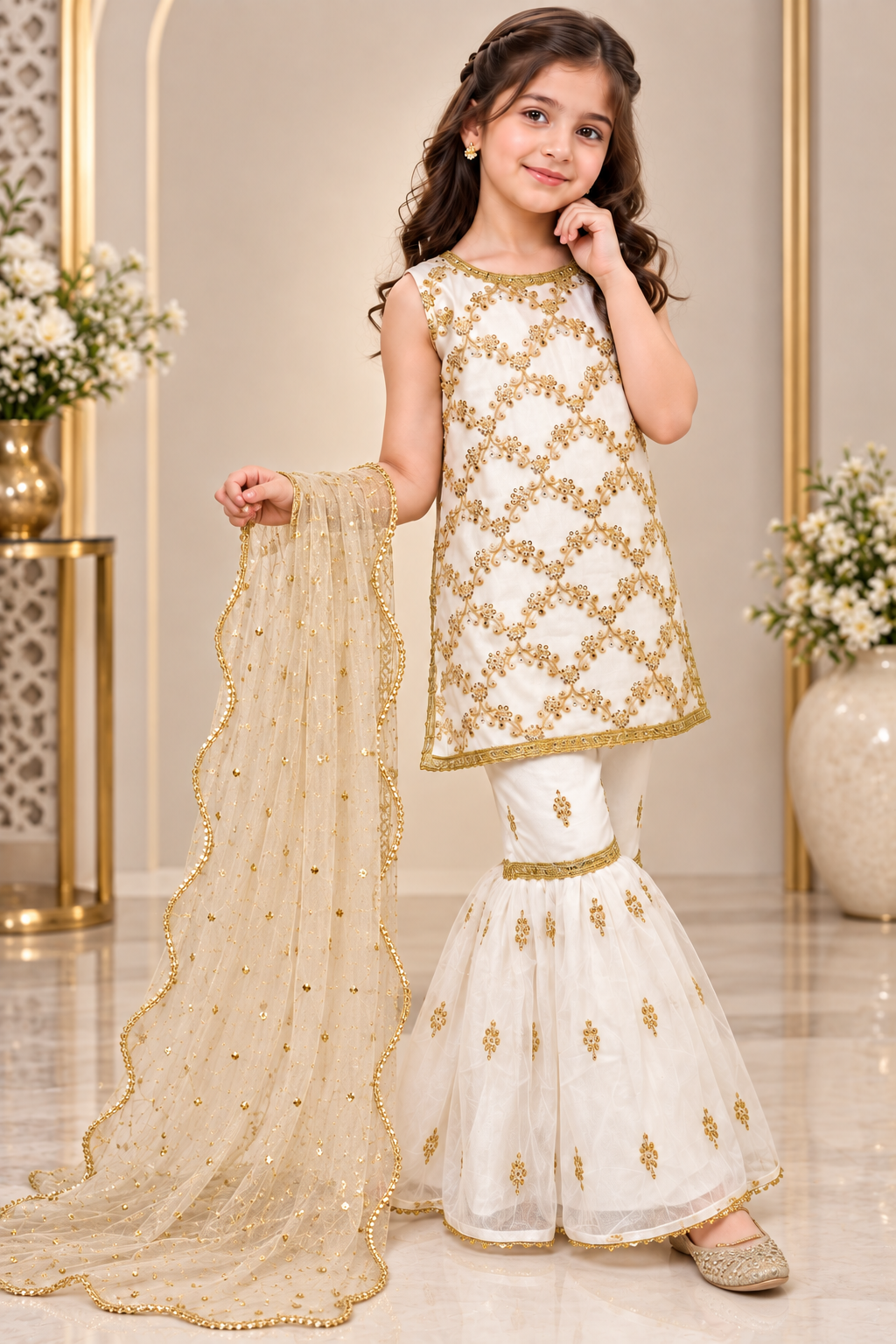 SHAFOON GHARARA SET