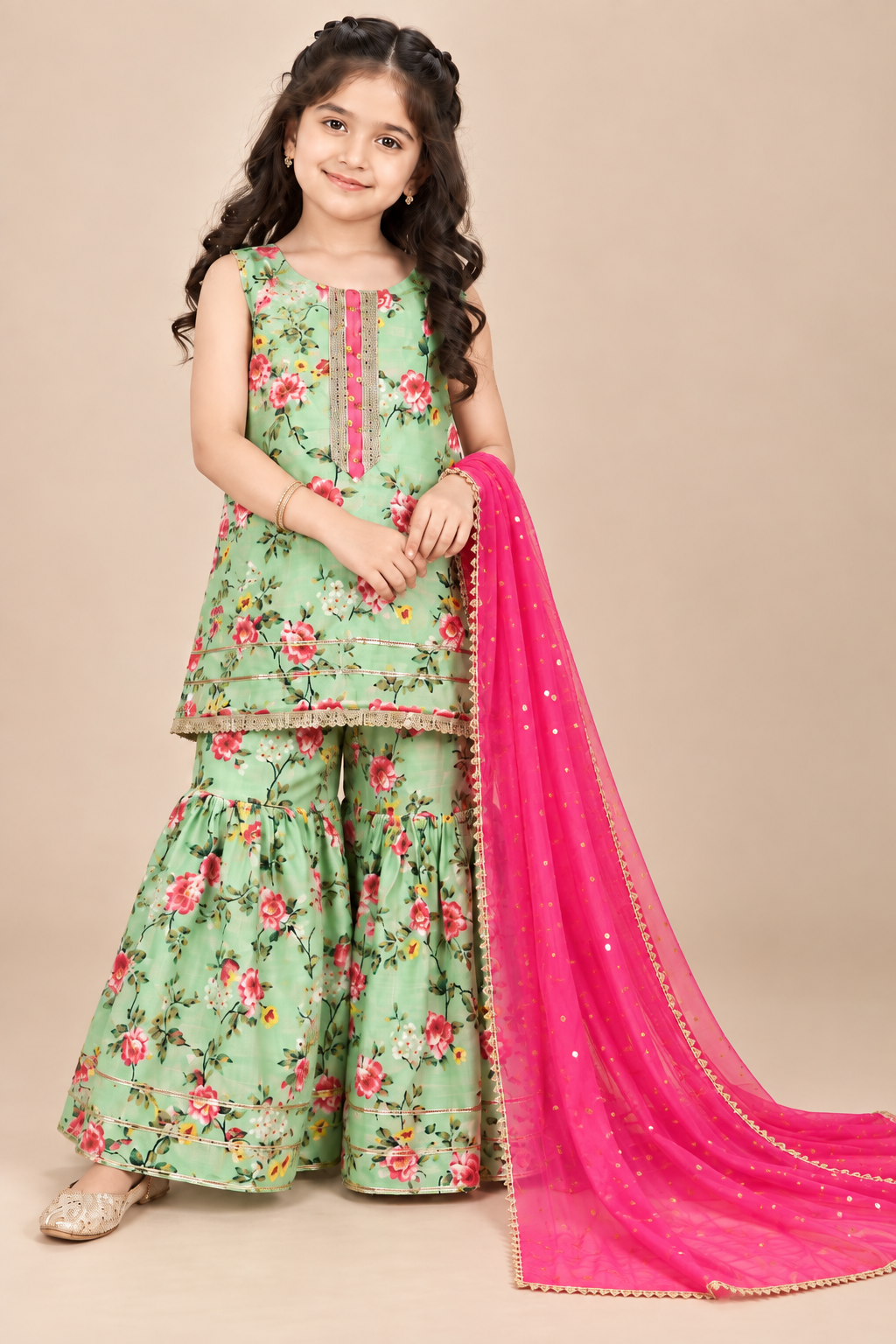 SWISS LAWN GHARARA
