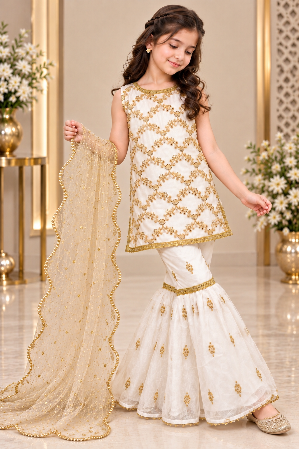SHAFOON GHARARA SET