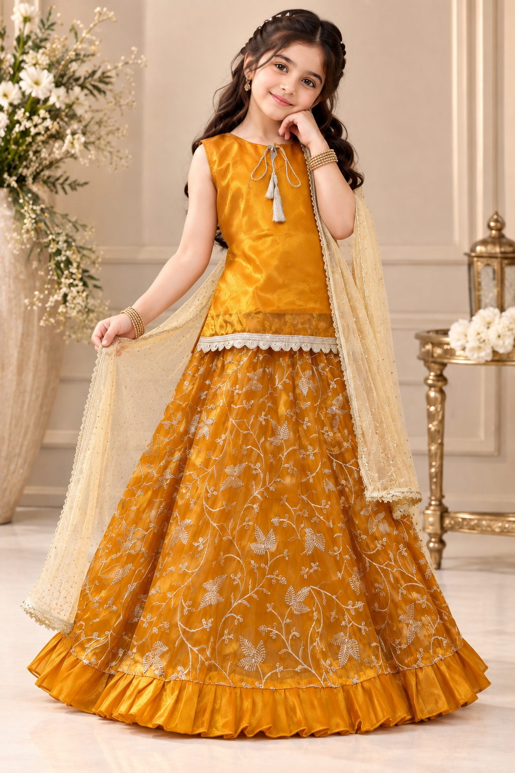 LAVA SILK LEHENGA CHOLI SET
