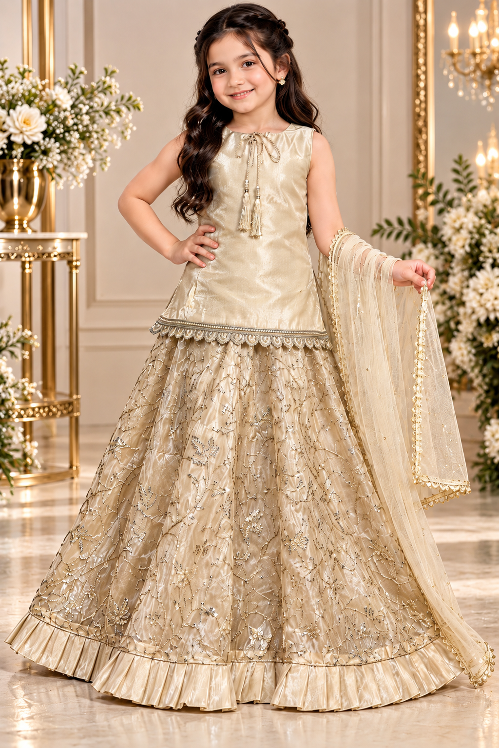 LAVA SILK LEHENGA CHOLI SET
