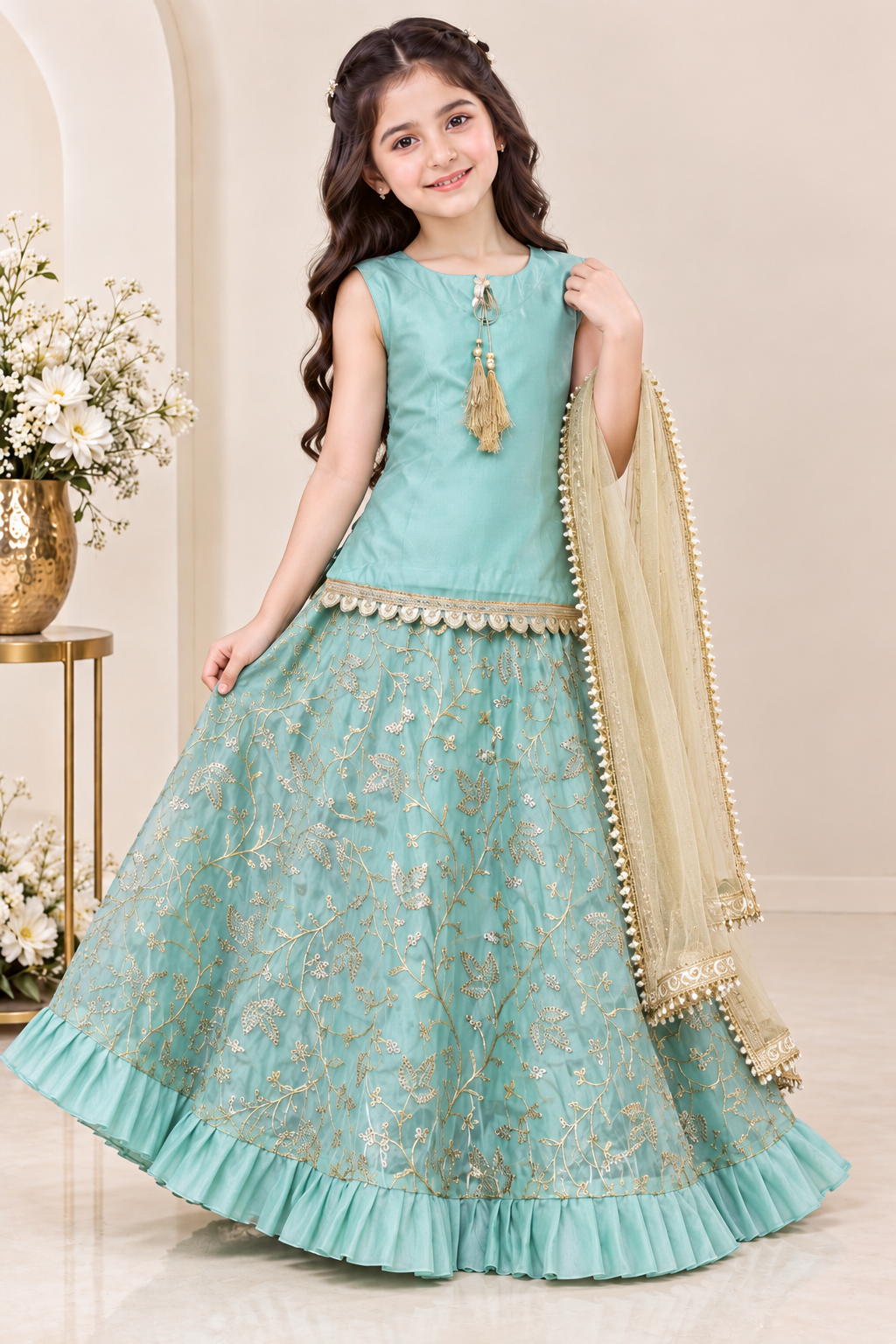 LAVA SILK LEHENGA CHOLI SET