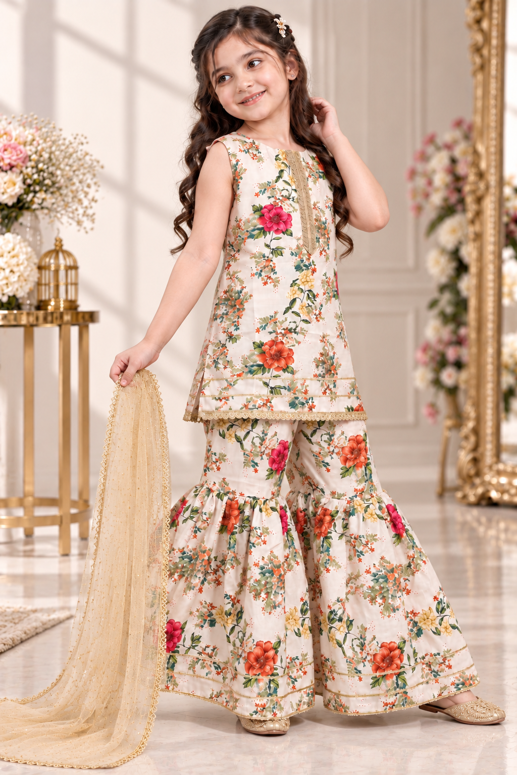 SWISS LAWN GHARARA