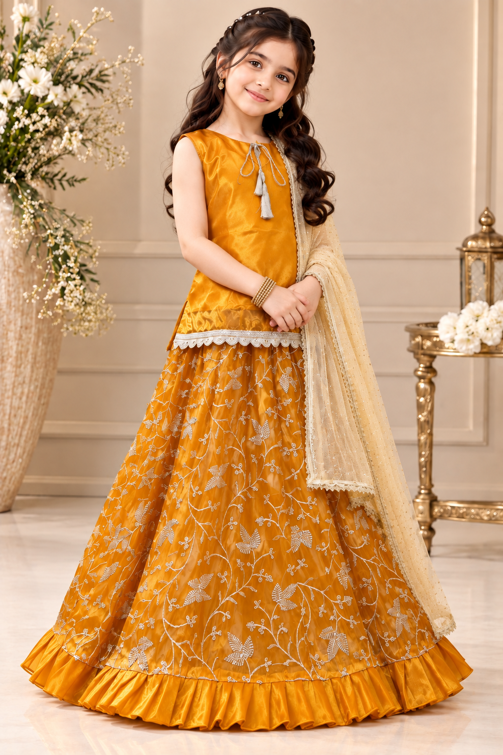 LAVA SILK LEHENGA CHOLI SET