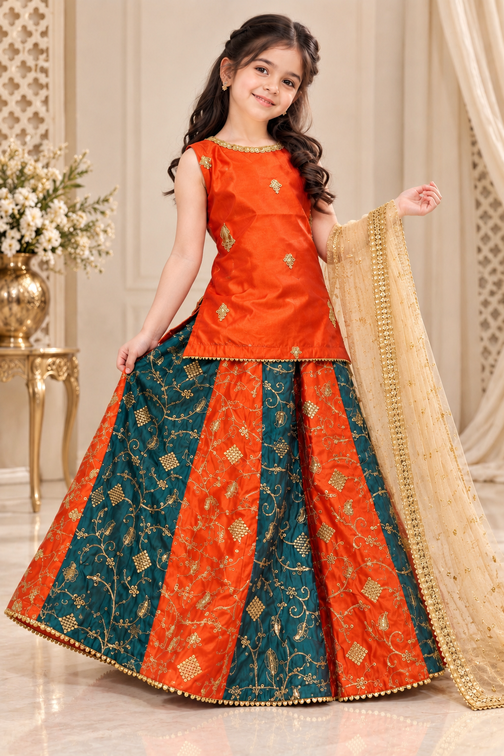 MULTI LEHENGA SET