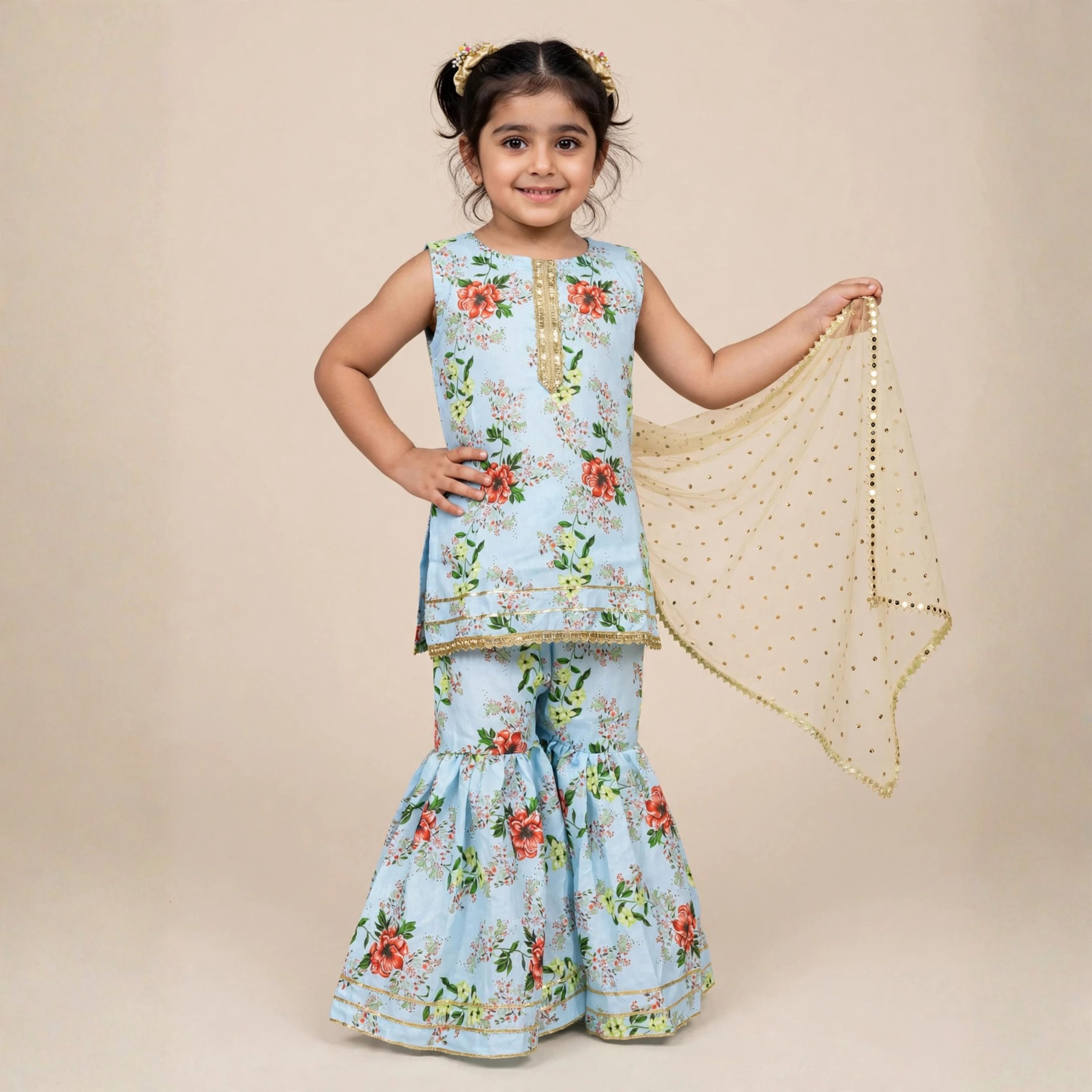 SWISS LAWN GHARARA
