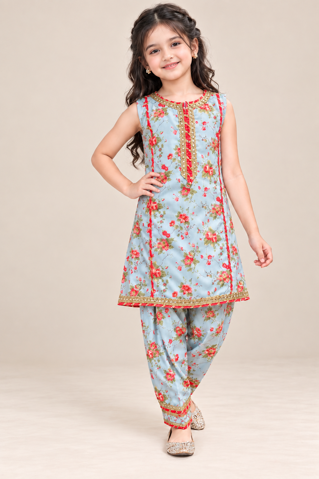 SWISS LAWN FARSHI SHALWAR SET
