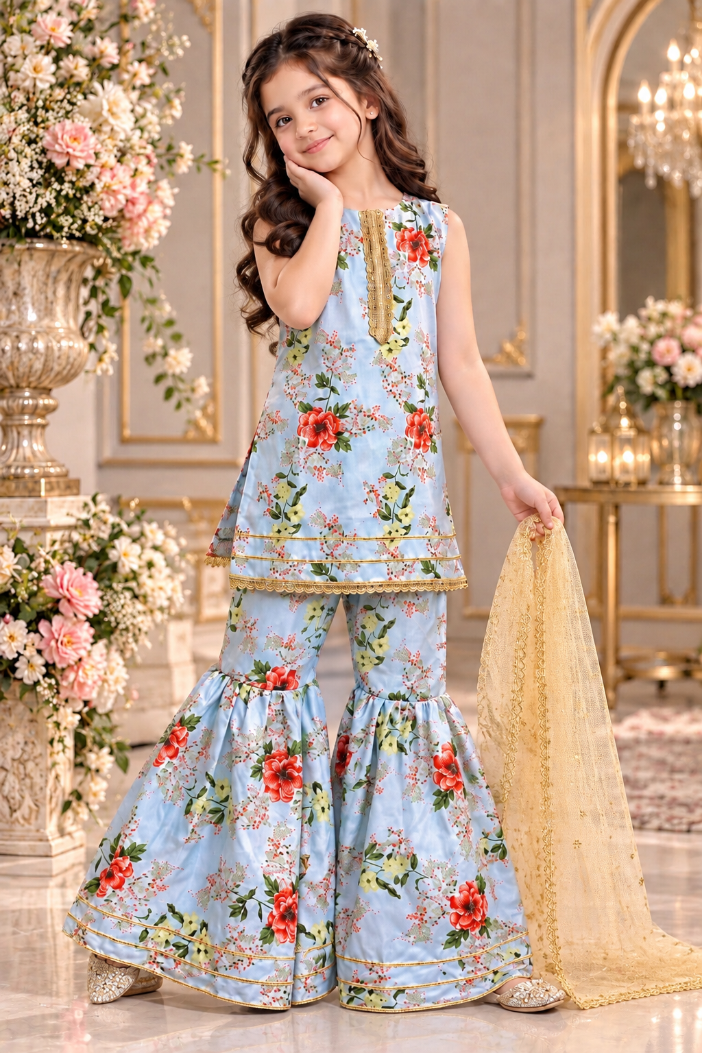 SWISS LAWN GHARARA