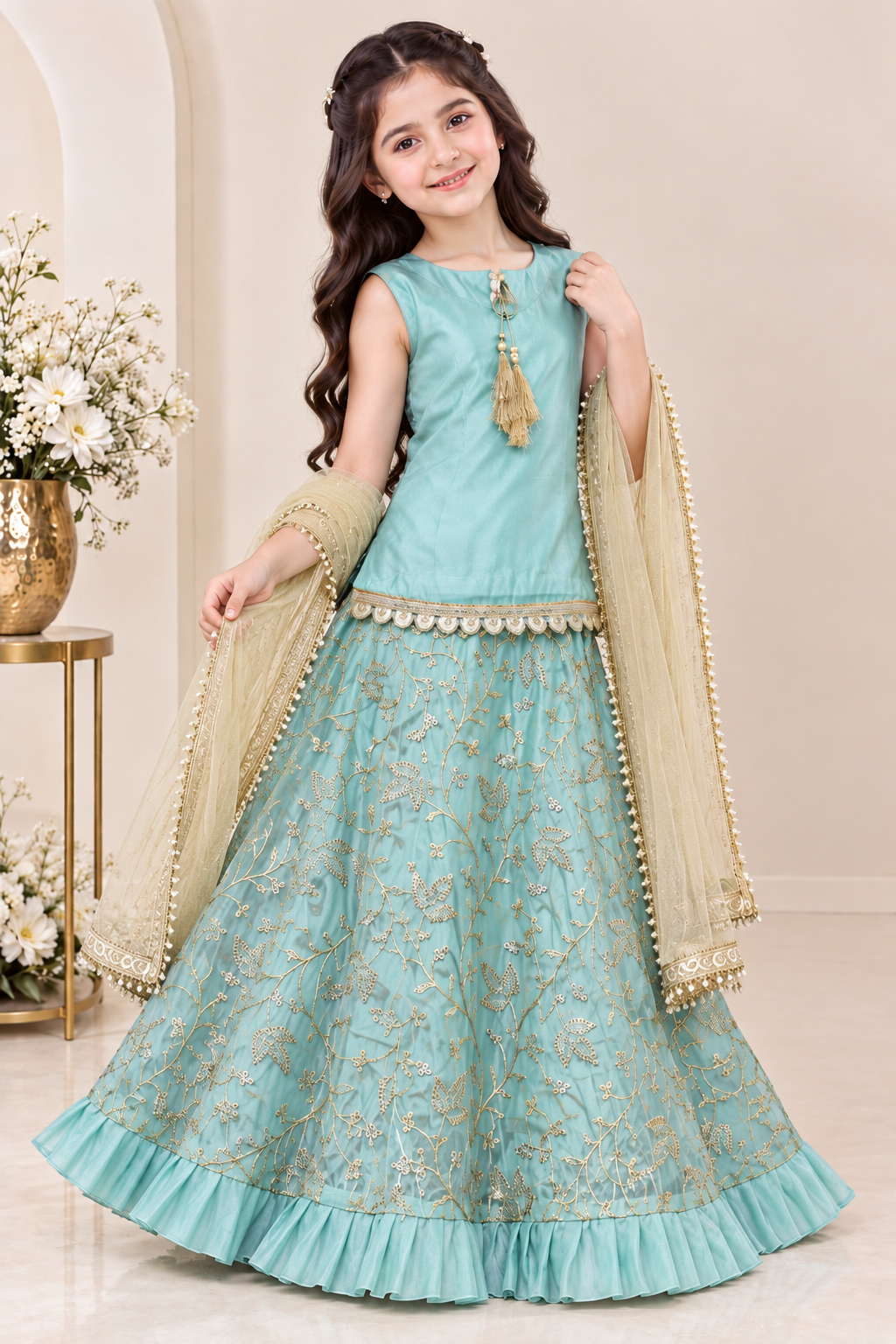 LAVA SILK LEHENGA CHOLI SET
