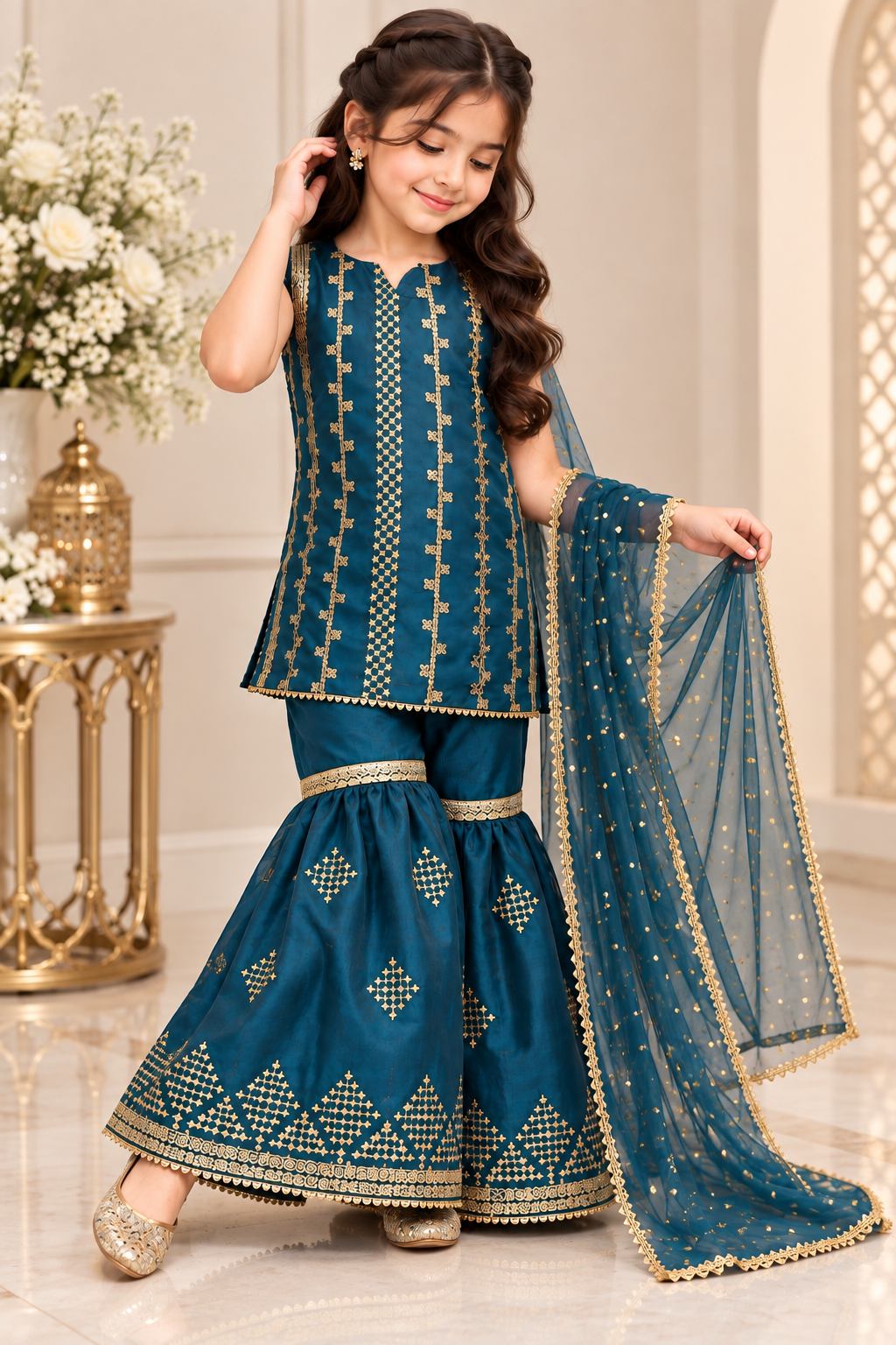 ORGANZA GHARARA SET