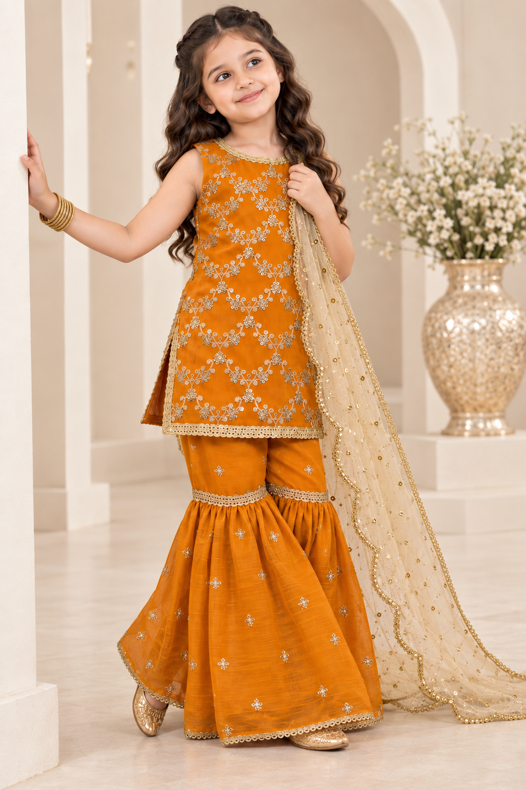 SHAFOON GHARARA SET