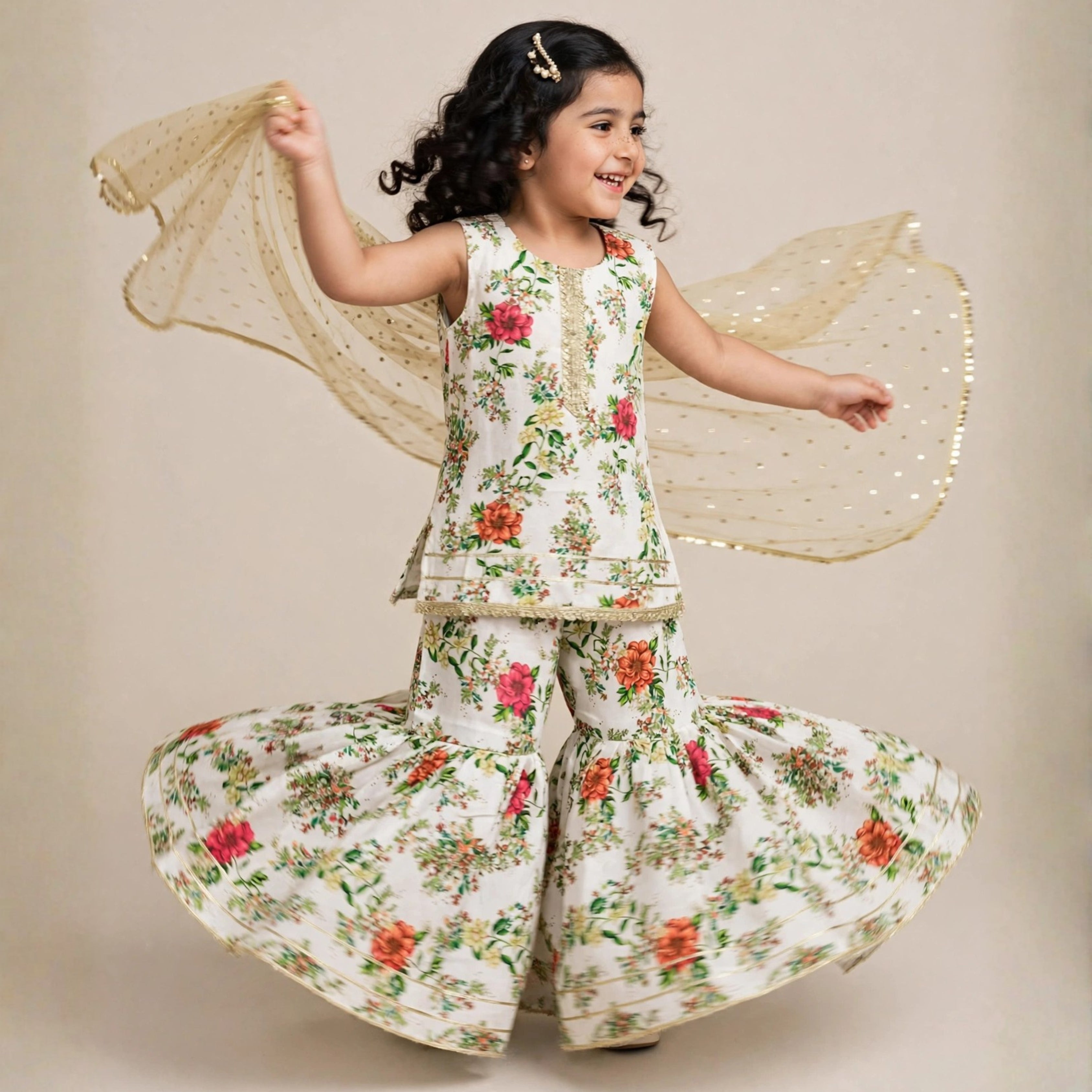 SWISS LAWN GHARARA