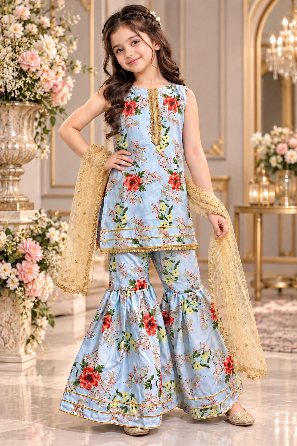 SWISS LAWN GHARARA