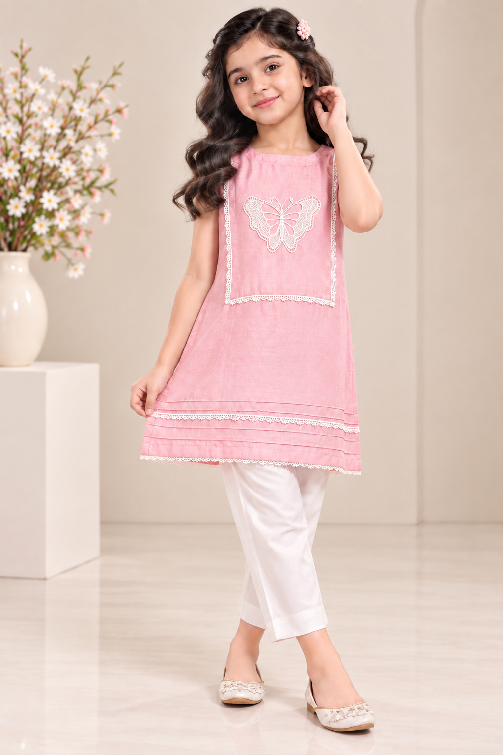 RAWSILK BUTTERFLY KURTA SET