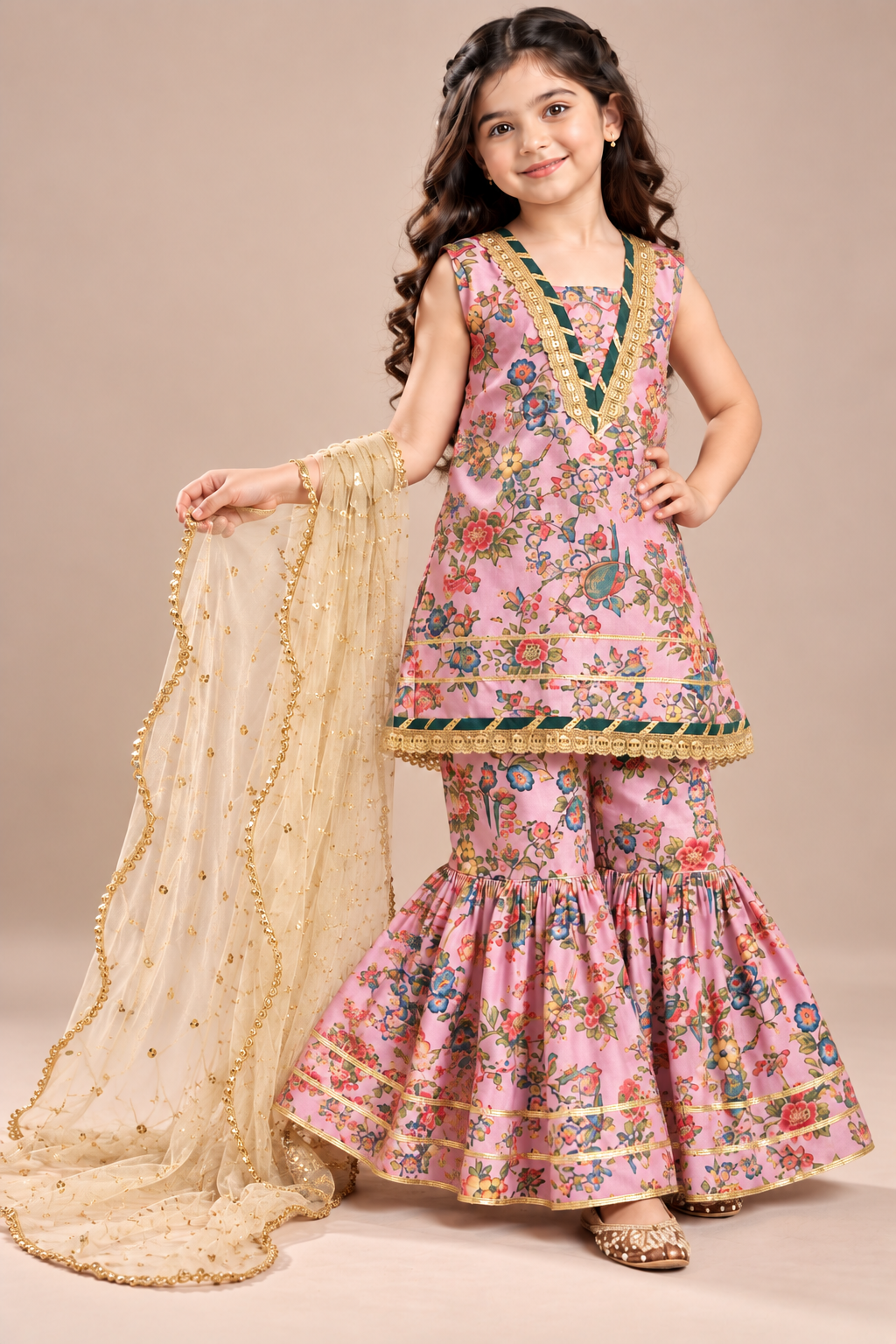 SWISS LAWN GHARARA