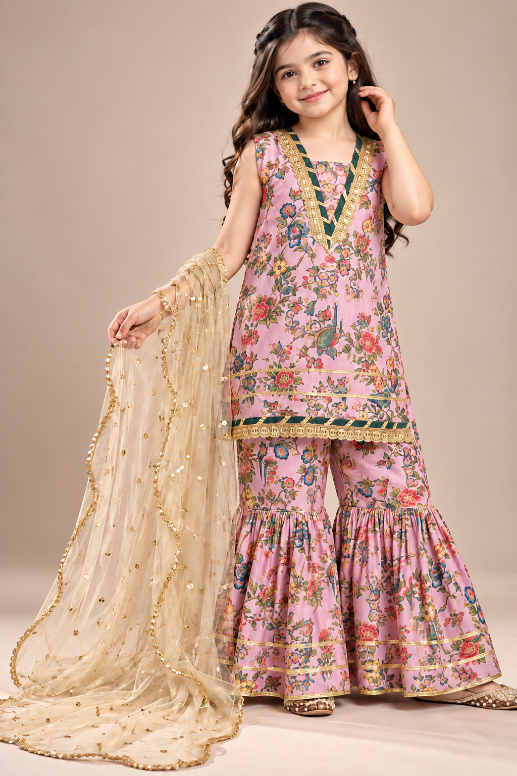 SWISS LAWN GHARARA